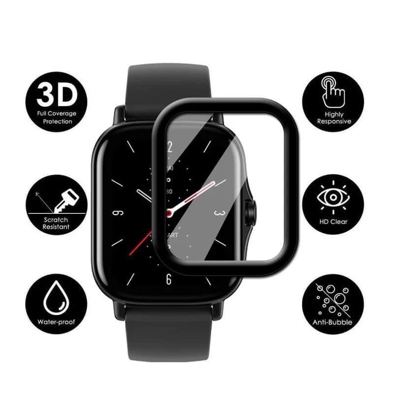 محافظ صفحه نمایش مناسب برای ساعت هوشمند آمازفیت مدل Amazfit GTS — تصویر ۳