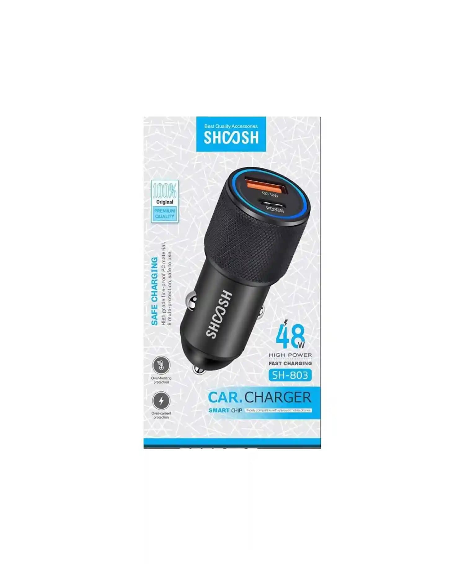 شارژر فندکی شوش 48W مدل SH-803 — تصویر ۴