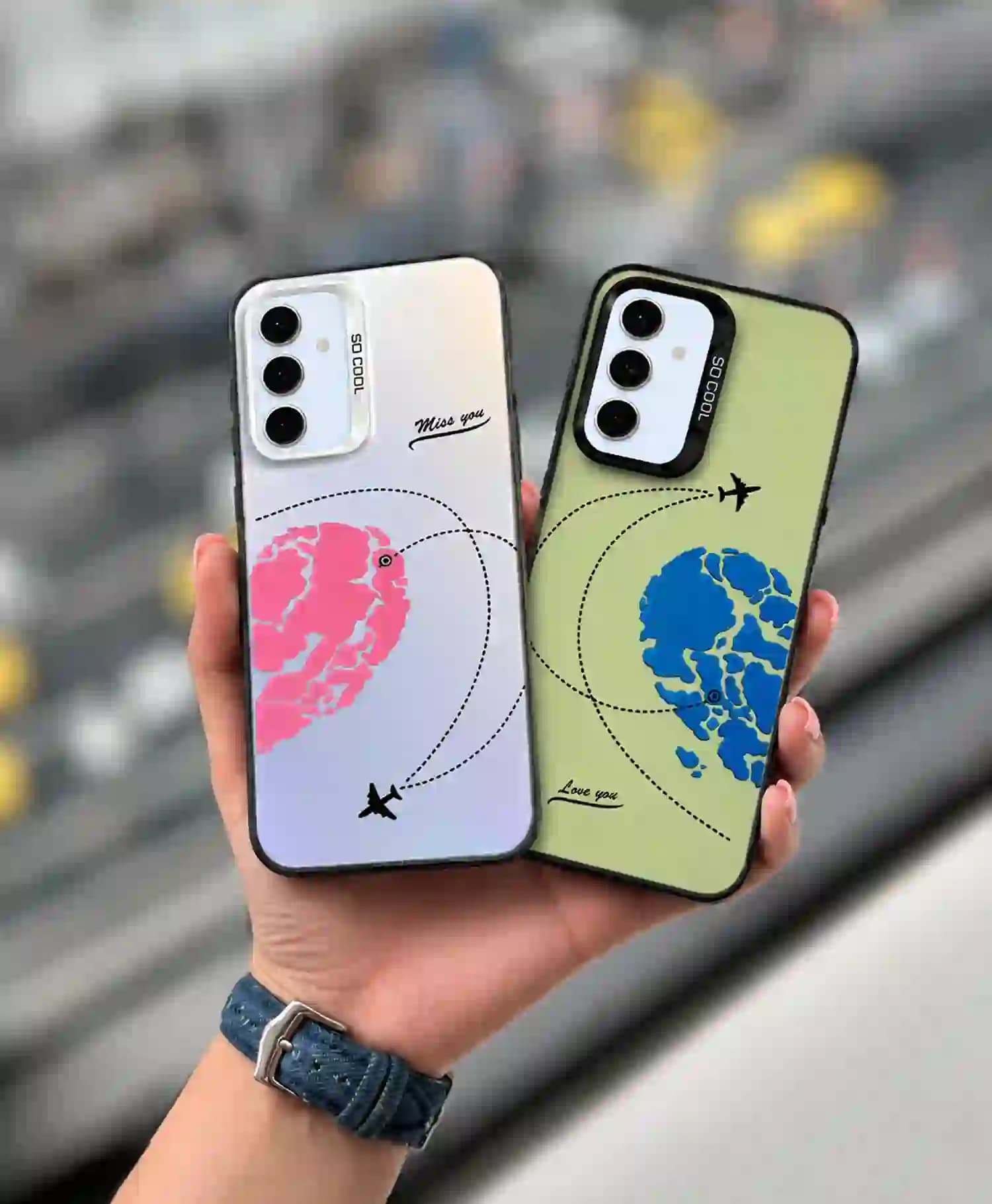 قاب ست کاپلی So Cool طرح سفر عشق گوشی Samsung S24 FE — تصویر ۴
