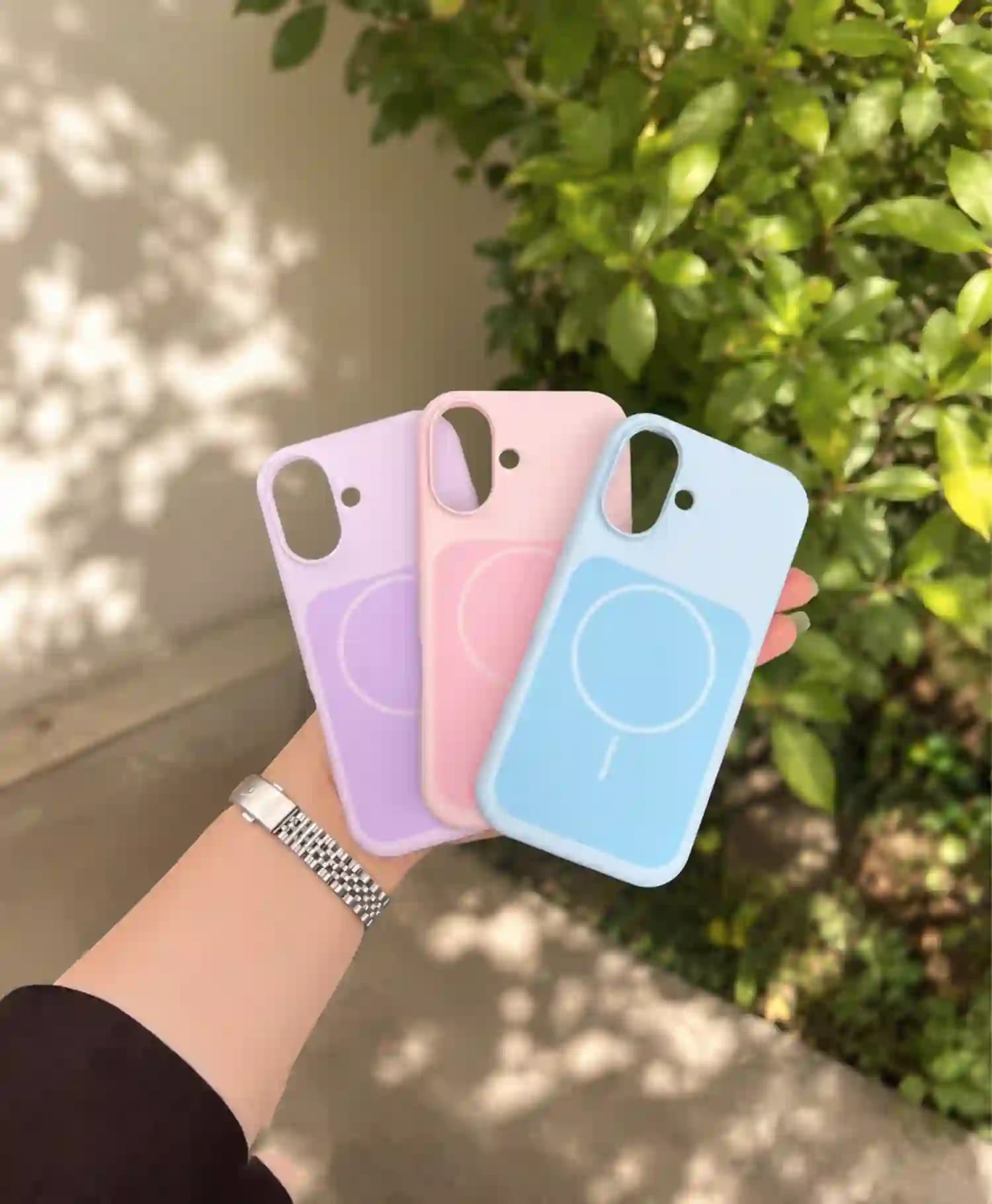 قاب سیلیکونی طرح 17 مگ سیف دار گوشی موبایل Iphone 16 — تصویر ۳