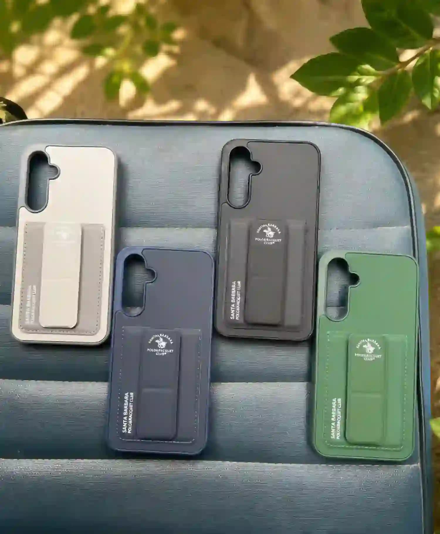 قاب چرمی پولو جاکارتی دار استند دار گوشی Samsung S23 FE — تصویر ۳