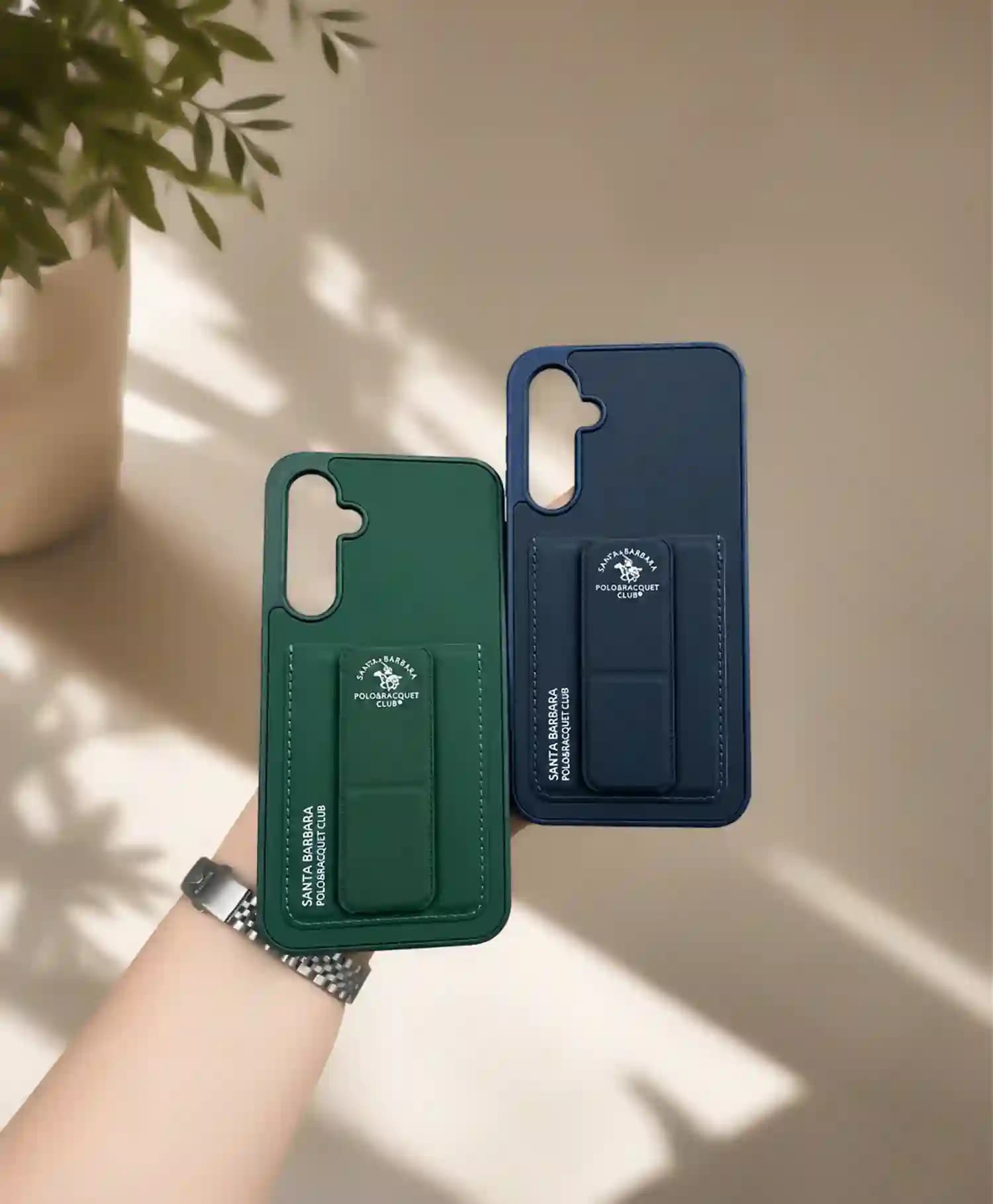 قاب چرمی پولو جاکارتی دار استند دار گوشی Samsung S23 FE — تصویر ۴