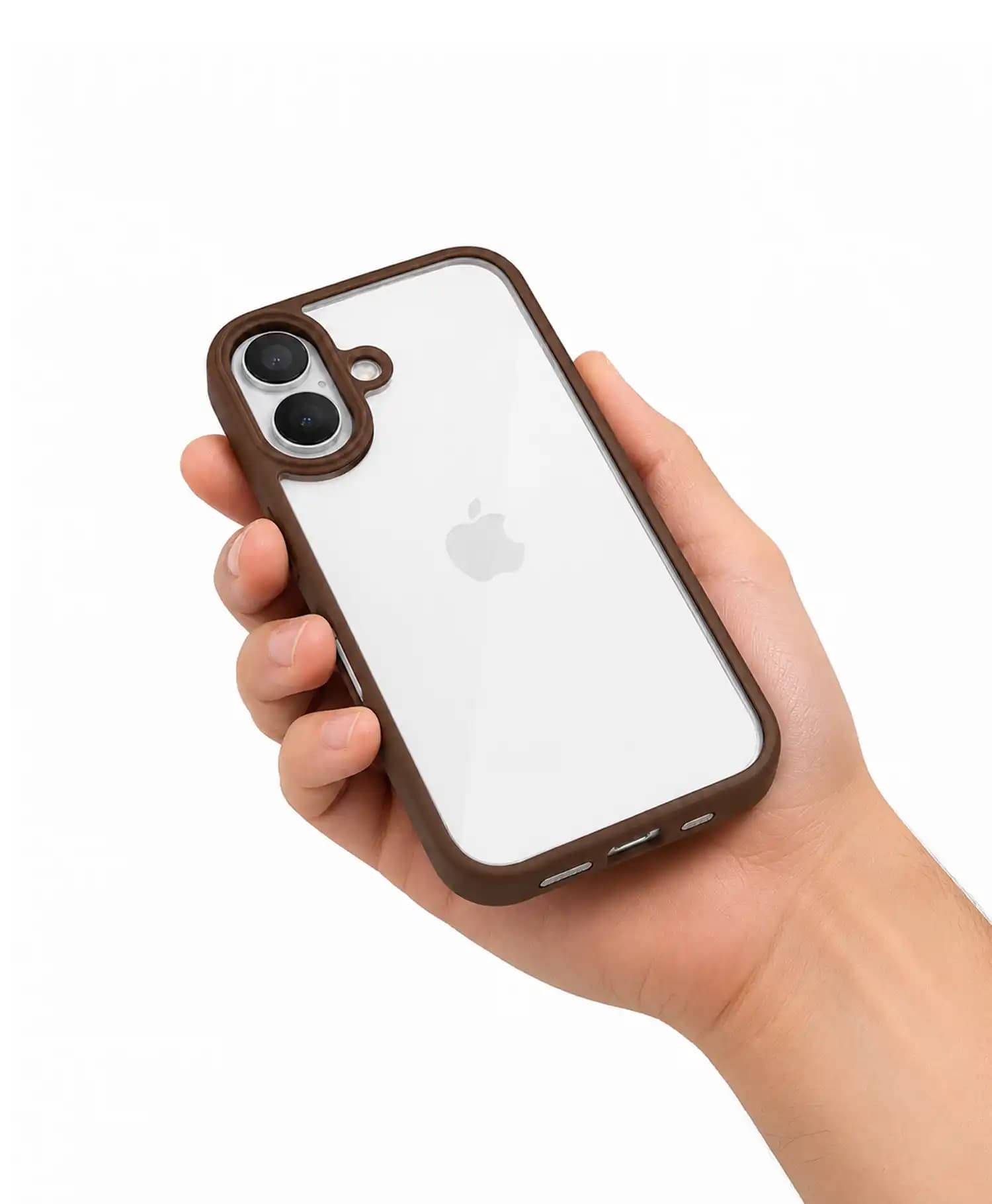 قاب اسپیگن شفاف دور رنگ گوشی موبایل Iphone 16 — تصویر ۴