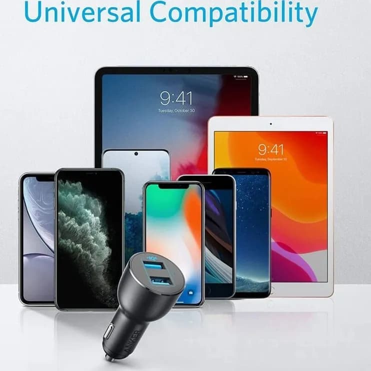 شارژر فندکی 36 وات انکر مدل Anker PowerDrive III 2-Port 36W A2729H11 — تصویر ۳