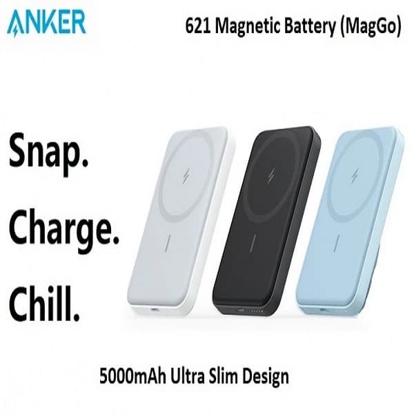 پاور بانک 5000 میلی آمپر انکر Anker 621 Magnetic Battery 5K (MagGo) A1610 — تصویر ۲