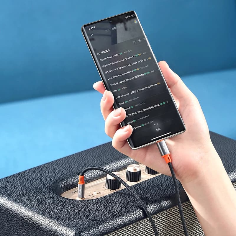 کابل Type C به AUX مک دودو Mcdodo CA-0820 USB Type C to 3.5mm AUX Jack Cable طول 1.2 متری — تصویر ۳