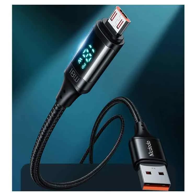 کابل میکرو یو اس بی مک دودو Mcdodo CA-1070 Digital HD Quick Charge Data طول 1.2 متر توان 18 وات — تصویر ۳