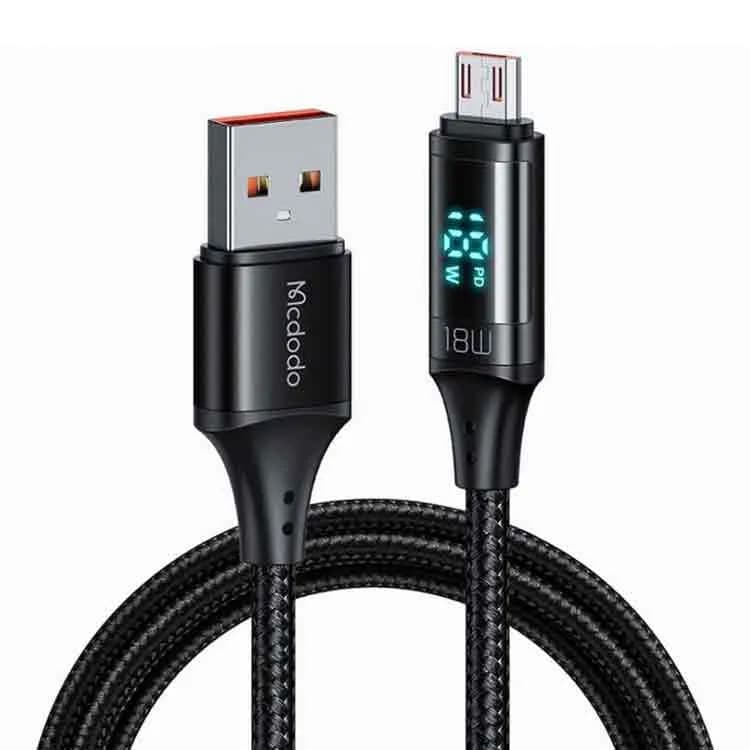 کابل میکرو یو اس بی مک دودو Mcdodo CA-1070 Digital HD Quick Charge Data طول 1.2 متر توان 18 وات