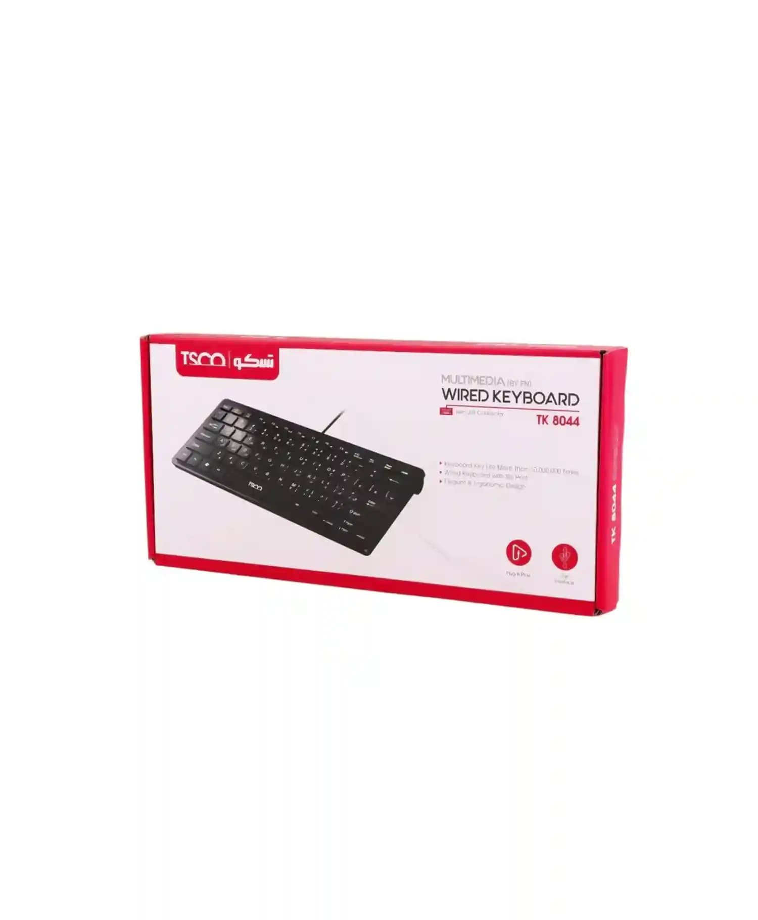 صفحه کلید با سیم مینی تسکو مدل TK8044 — تصویر ۳