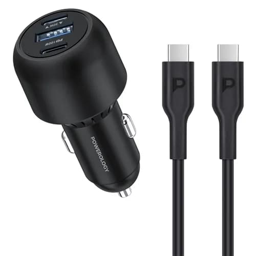 شارژر فندکی پاورولوژی Powerology Ultra Quick Car Charger PCCSR007 توان 130 وات