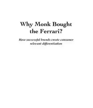 دانلود کتاب Why Monk bought The Ferrari? – چرا مونک فراری را خرید؟