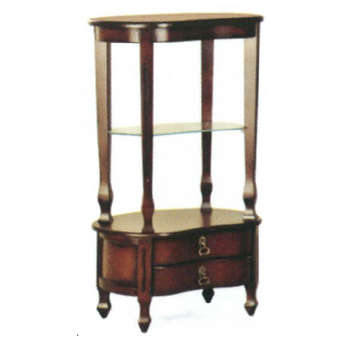 میز کنار سالنی دو کشو چوبی کد IGA-98