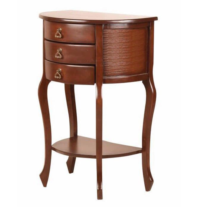 میز کنار سالنی سه کشو چوبی کد IGA-97