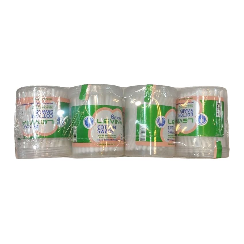 گوش پاک کن لوینا 100 تایی بسته 12 عددی
