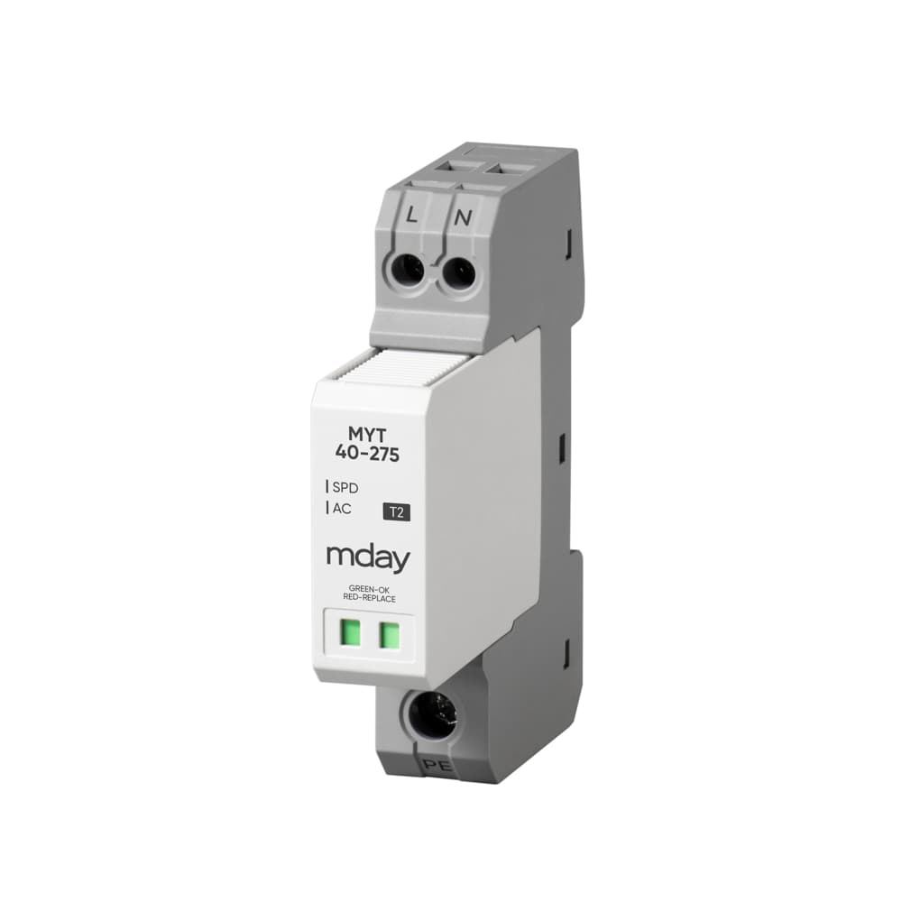 سرج ارستر 40 کیلوآمپر، 275 ولت، 2 پل، برند Mday، مدل MYT40-AC-2P — تصویر ۲