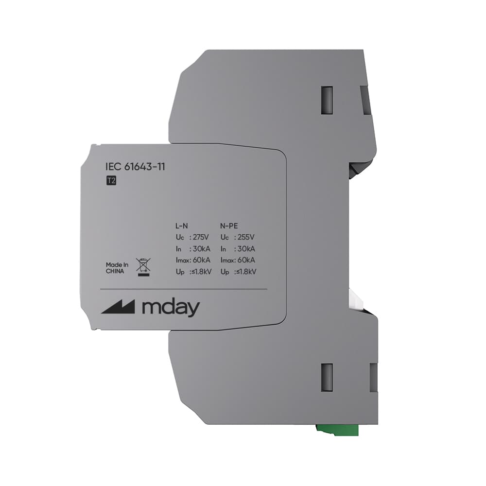 سرج ارستر 60 کیلوآمپر، 275 ولت، 2 پل، برند Mday، مدل MYN60-AC-1P+NPE — تصویر ۲