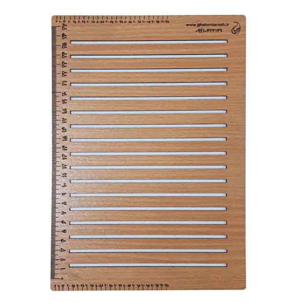 خط کش کتابت چوبی سایز ریز