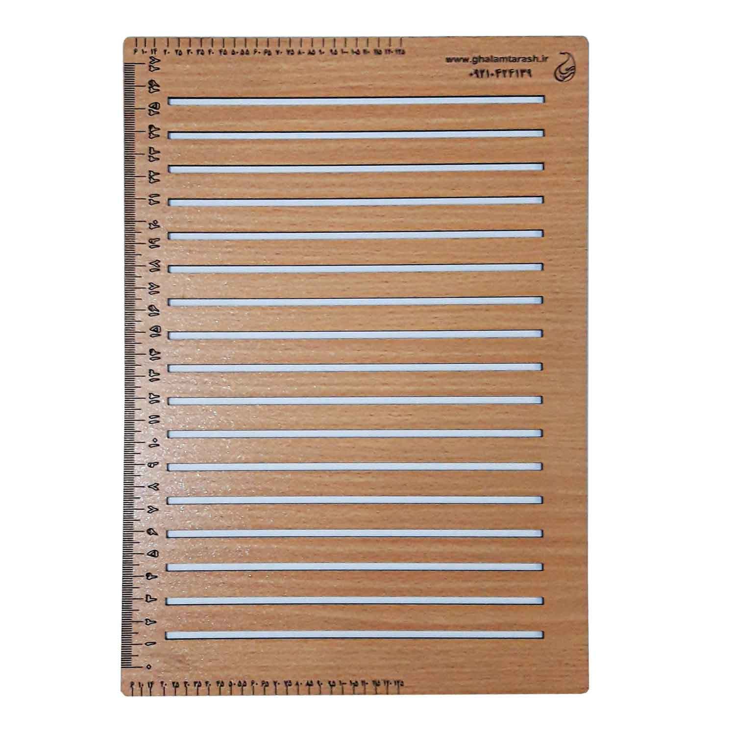 خط کش کتابت چوبی سایز ریز — تصویر ۲