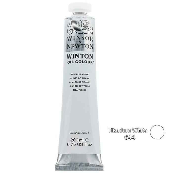 رنگ روغن وینزور وینتون titanium white 644 (حجم 200 میلی لیتر)