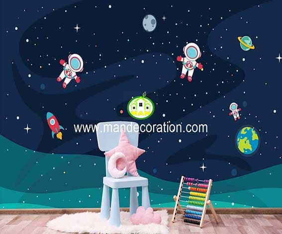 پوستردیواری کودک سه بعدی آسمان لوکس کد vip004