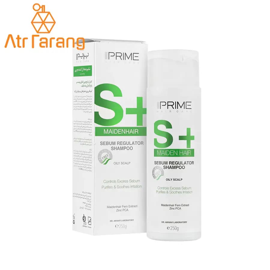 شامپو متعادل کننده چربی پرایم مدل S+ حجم 250mL — تصویر ۴