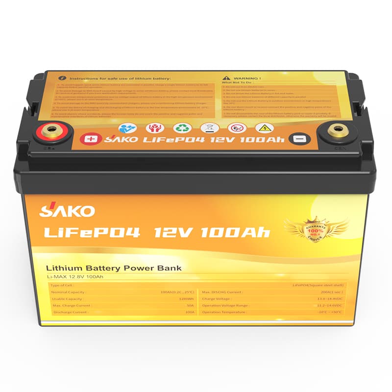 باتری لیتیومی 12.8 ولت، 200 آمپرساعت، دیپ سایکل، برند ساکو، مدل Li-MAX 12.8V 200Ah — تصویر ۳