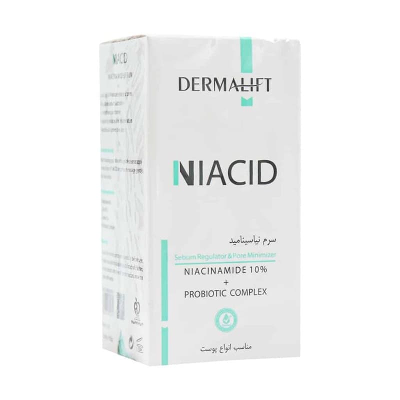 سرم پوست درمالیفت مدل نیاسینامید و زینک حجم 30mL