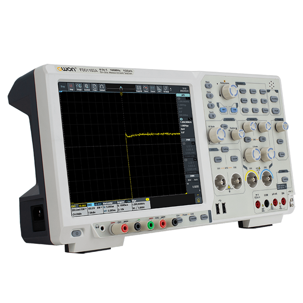 اسیلوسکوپ دیجیتال رومیزی اوون مدل OWON FDS1102A — تصویر ۲