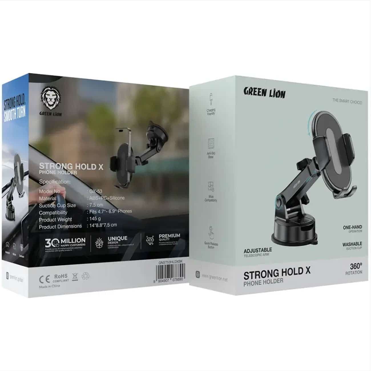 هولدر موبایل گرین لاین Green Lion مدل GNST53HLDXBK چرخشی — تصویر ۴