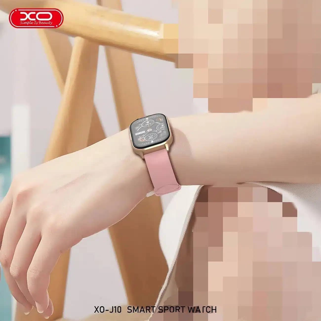 ساعت هوشمند ایکس او XO مدل J10 با بند سیلیکونی — تصویر ۴