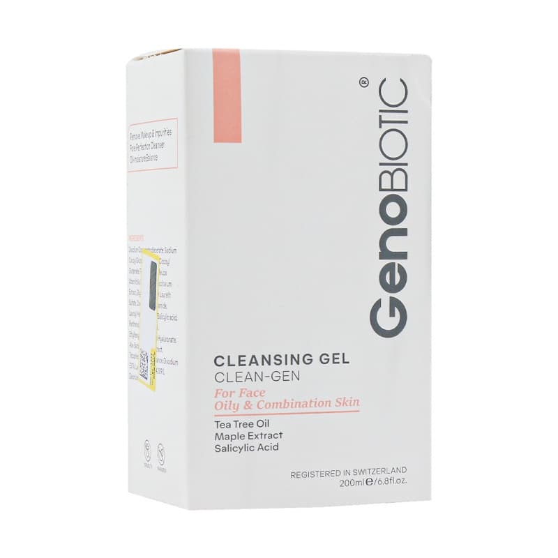 ژل شستشوی صورت ژنو بایوتیک مناسب پوست چرب و مختلط حجم 200mL — تصویر ۲
