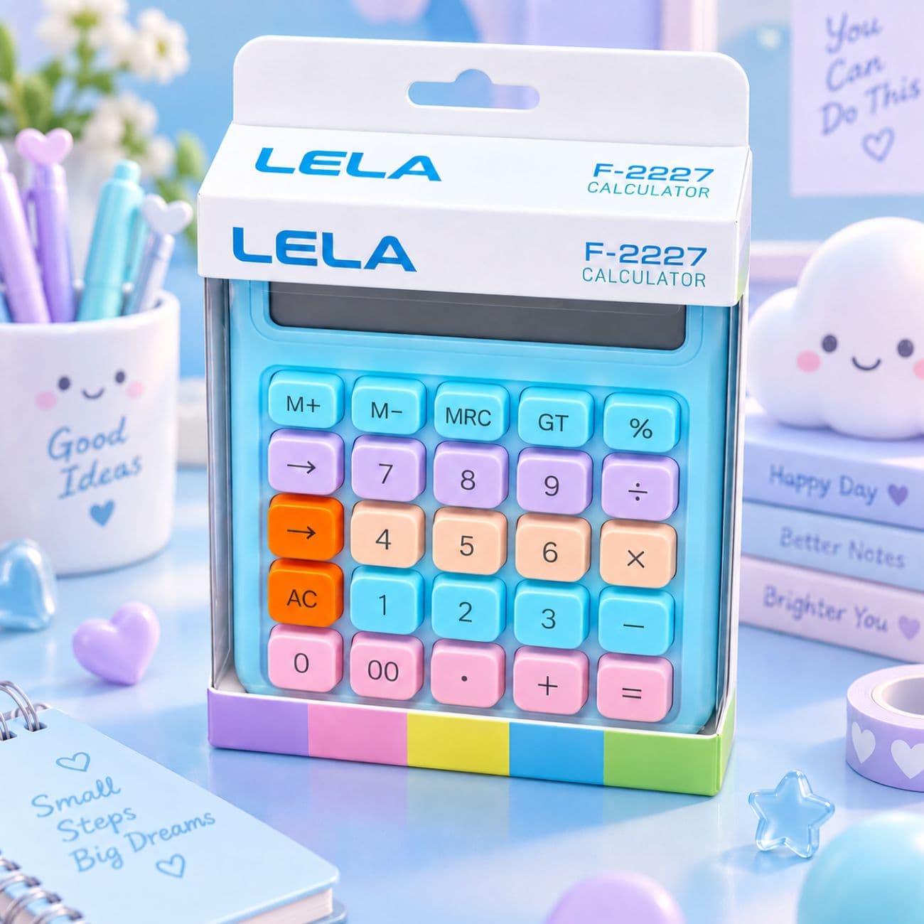 ماشین حساب لِلا LELA مدل F-2227 با طراحی فانتزی — تصویر ۵