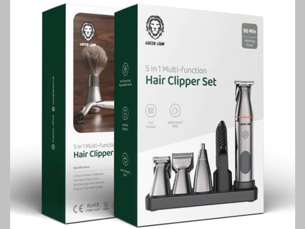 ست ماشین اصلاح موی سر، صورت و بدن شارژی گرین لاین Green Lion GN5IN1MHTRMBK — تصویر ۵