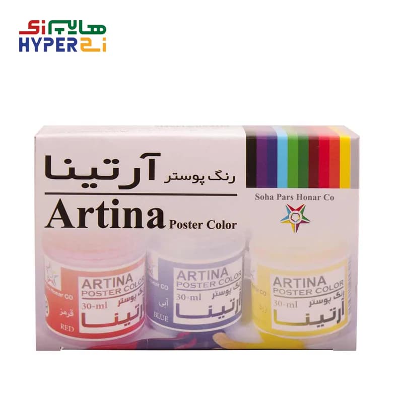 گواش 6 رنگ آرتينا 30 ميل — تصویر ۲