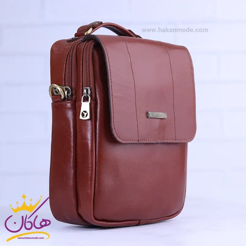 کیف دوشی چرم چرمسال کد 610 — تصویر ۴