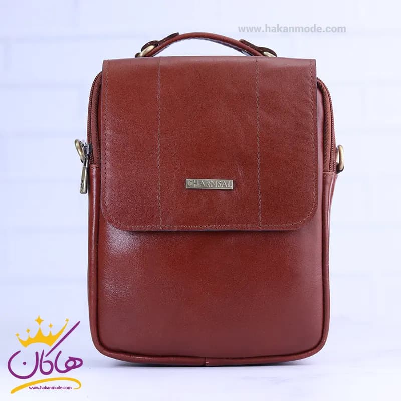 کیف دوشی چرم چرمسال کد 610 — تصویر ۵