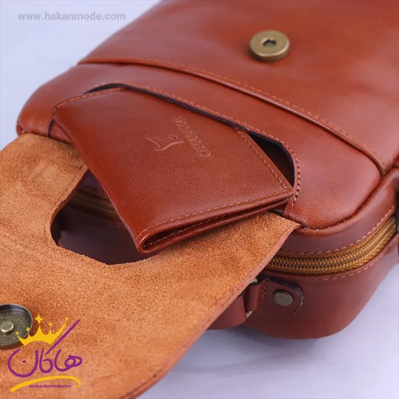 کیف دوشی چرم چرمسال کد 560 — تصویر ۵