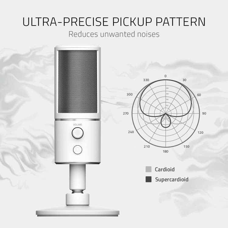 میکروفون Razer Seiren X – رنگ Mercury White — تصویر ۴