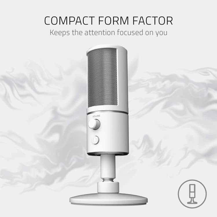 میکروفون Razer Seiren X – رنگ Mercury White — تصویر ۳