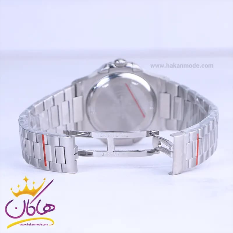 ساعت مچی پتک فیلیپ ناتیلوس مردانه فلزی نقره ای صفحه آبی 047/8 — تصویر ۲