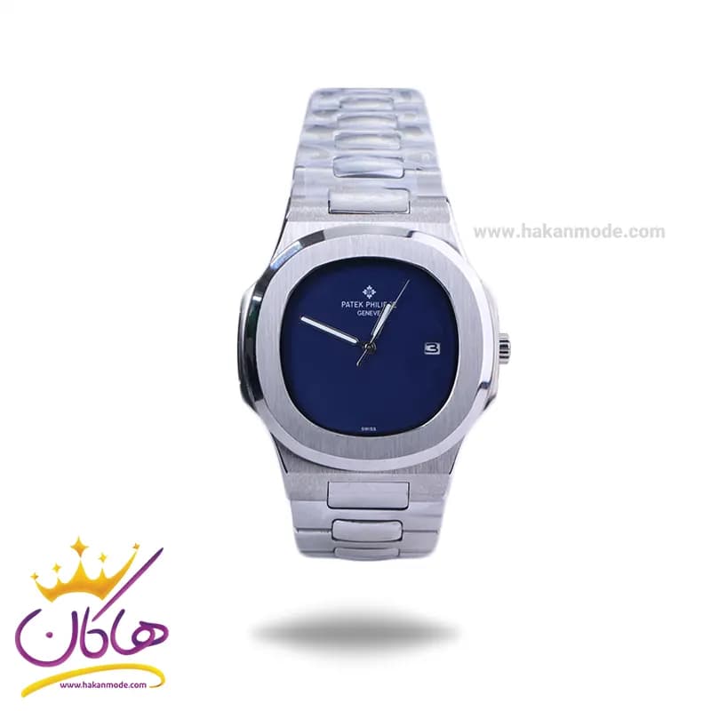 ساعت مچی پتک فیلیپ مردانه فلزی صفحه آبی M8058/1