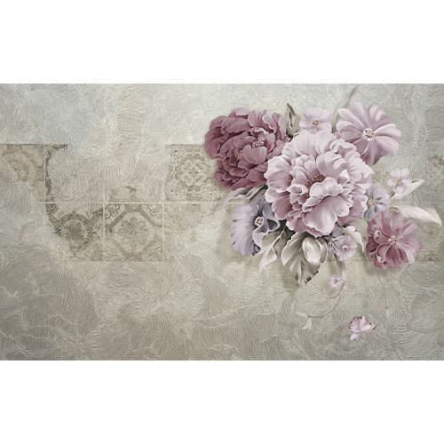 پوستر کاغذ دیواری سه بعدی گل و پتینه FL0062 — تصویر ۲
