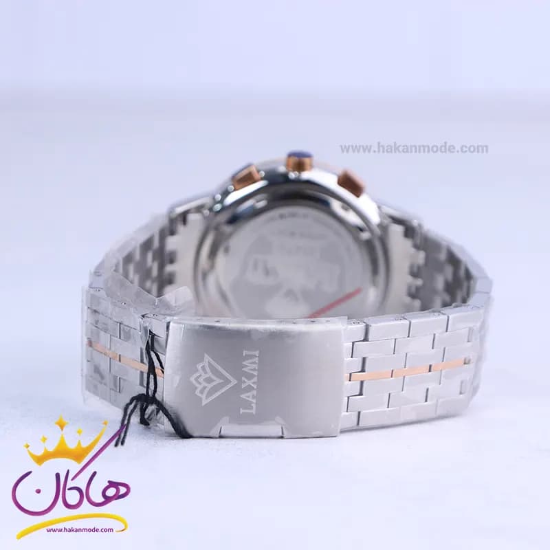 ساعت مچی لاکسمی مردانه فلزی نقره ای کرنوگراف G8547/2 — تصویر ۳