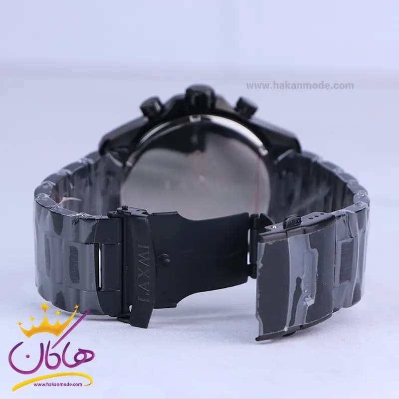 ساعت مچی لاکسمی مردانه فلزی مشکی کرنوگراف 8115/9 — تصویر ۲