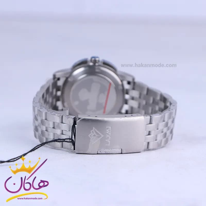 ساعت مچی لاکسمی زنانه نقره ای فلزی کرنوگراف L 8552/1 — تصویر ۳