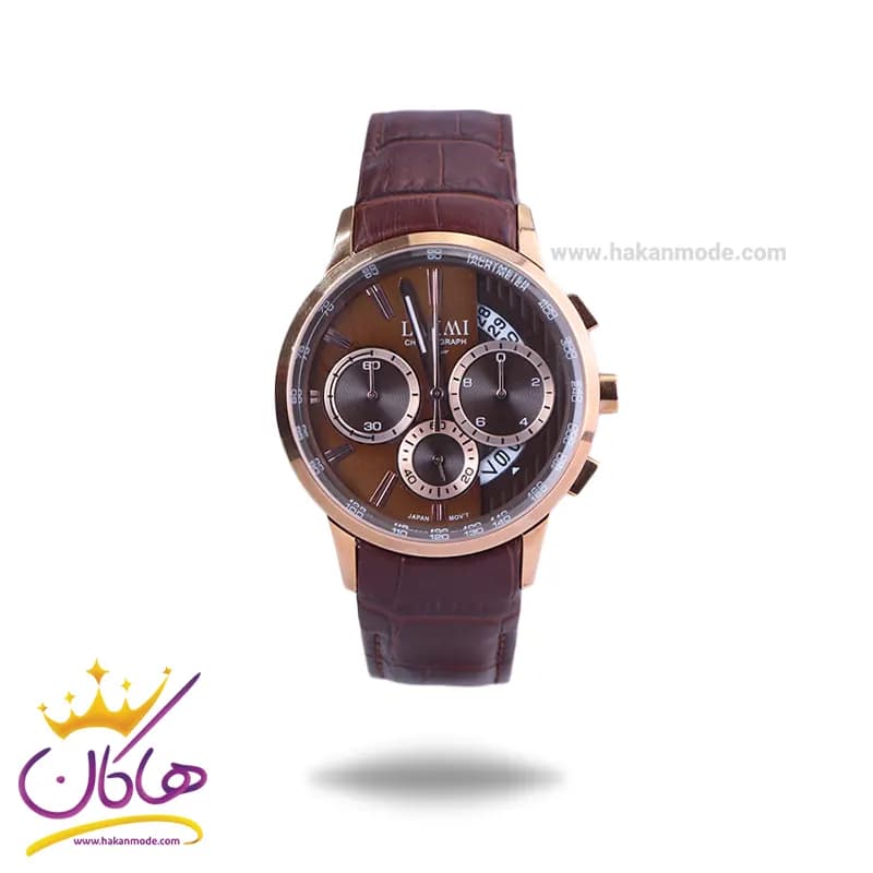 ساعت عقربه ای لاکسمی مردانه چرم کرنوگراف G 8540/11
