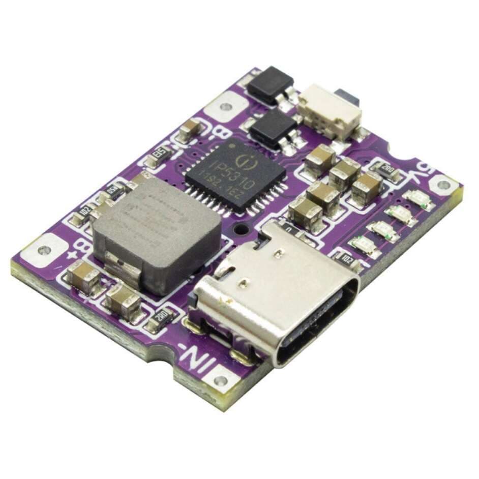 ماژول شارژر لیتیوم یون دارای خروجی USB مدل LX-LBC3.1 با چیپ IP5310