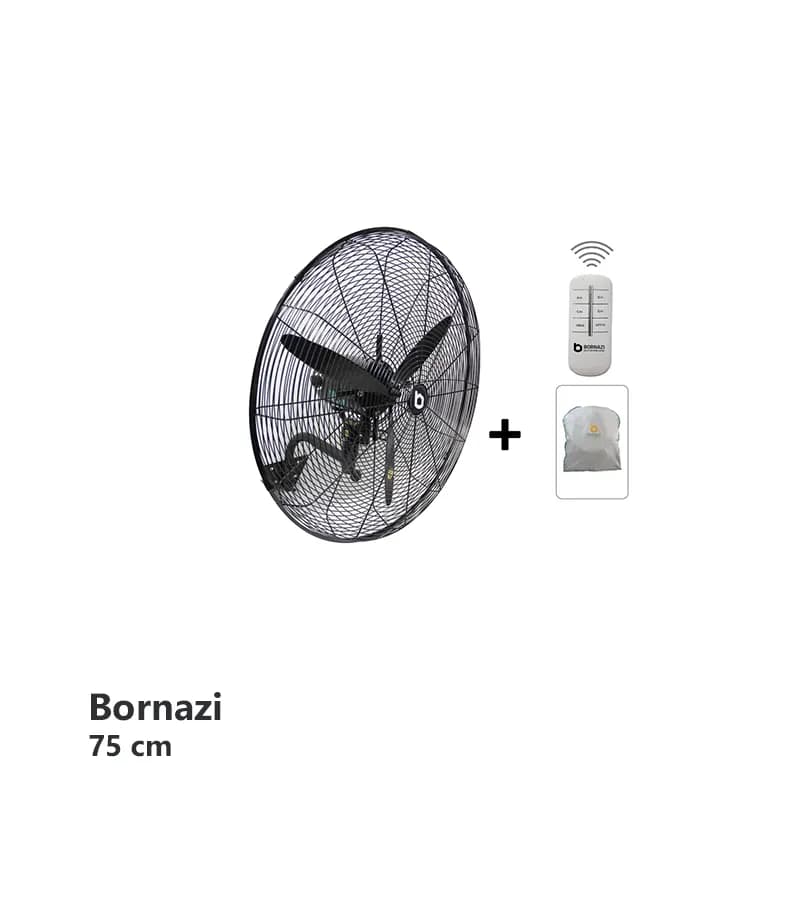 پنکه صنعتی دیواری برنازی با قطر 75cm