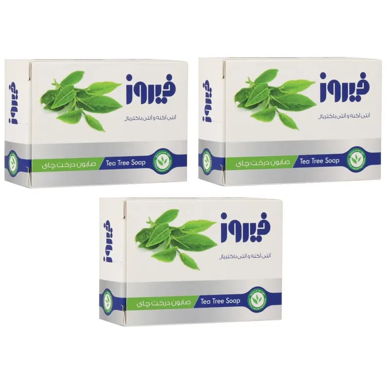 صابون شستشو فیروز مدل تی تری وزن 120 گرم بسته 3 عددی — تصویر ۲