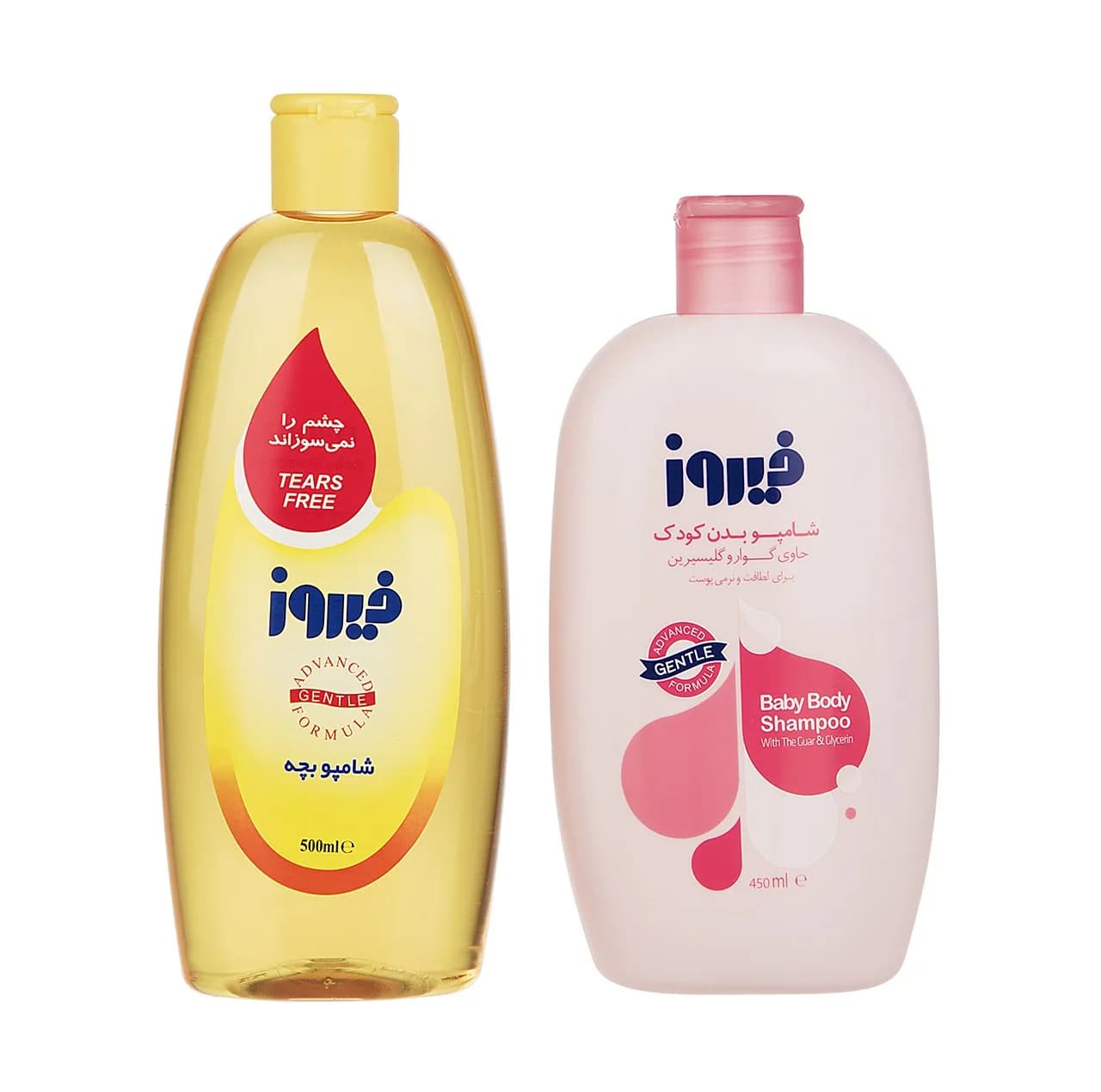 شامپو بچه فیروز حجم 500 میلی لیتر و شامپو بدن کودک مدل Pink حجم 450 میلی لیتر — تصویر ۵